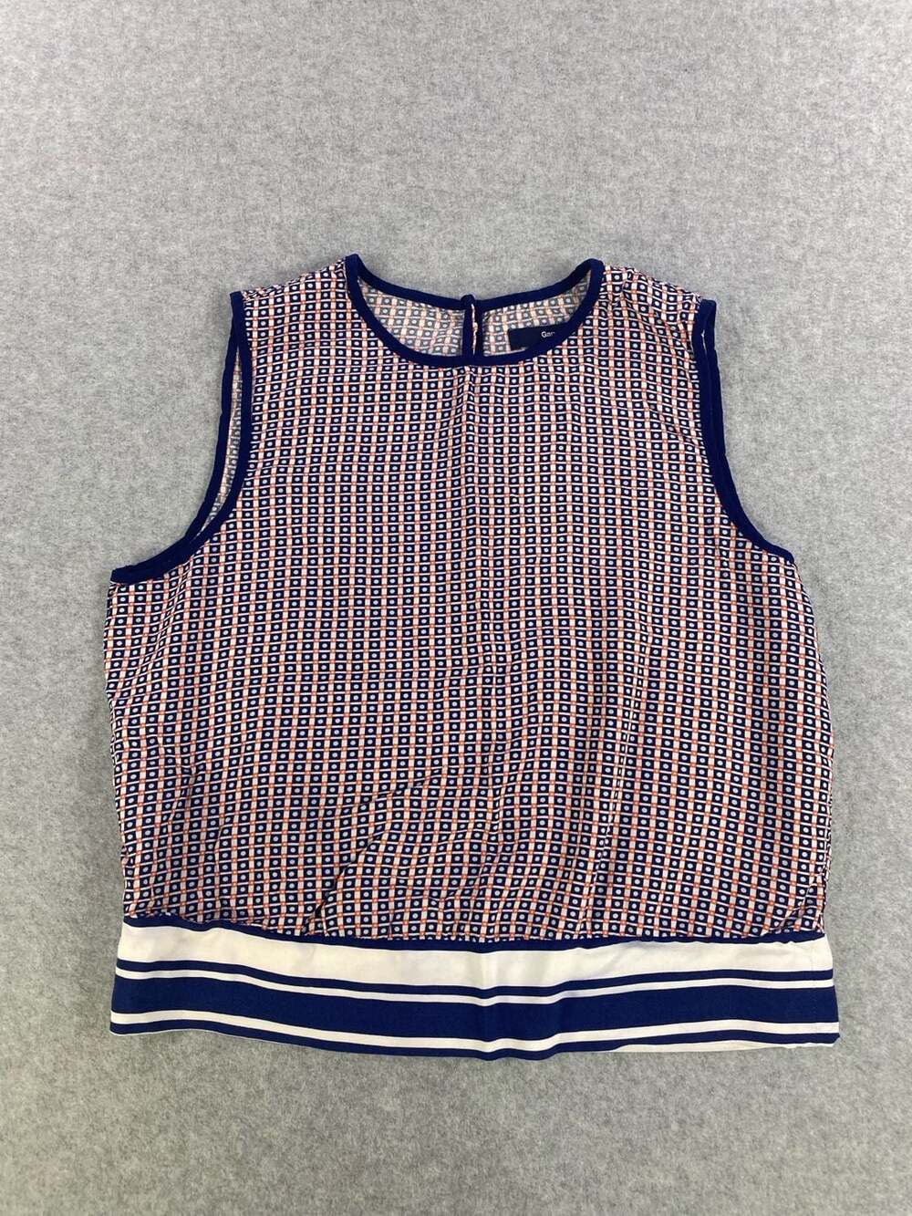 Gap Sleeveless Geometric Print Shell Tank Top